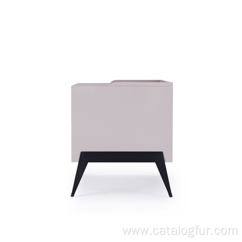 MDF wood simple design bedroom modern nightstand